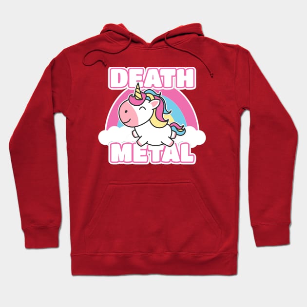 Unicorn death metal Hoodie by Yaydsign